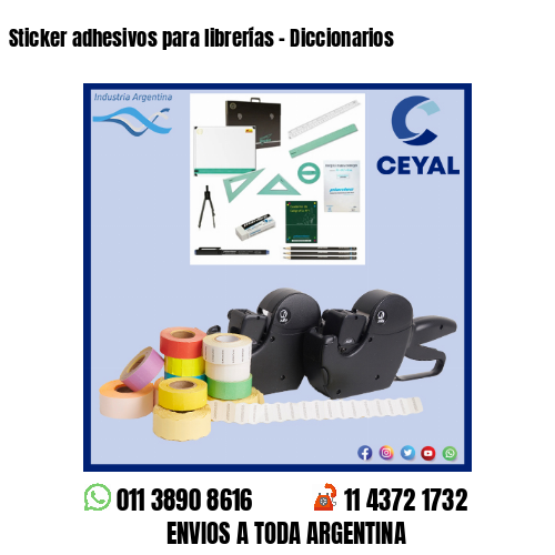 Sticker adhesivos para librerías – Diccionarios