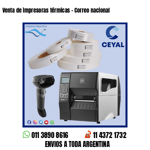 Venta de impresoras térmicas – Correo nacional