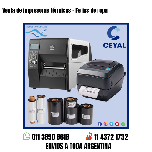 Venta de impresoras térmicas – Ferias de ropa