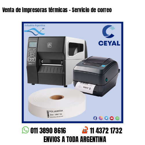 Venta de impresoras térmicas – Servicio de correo