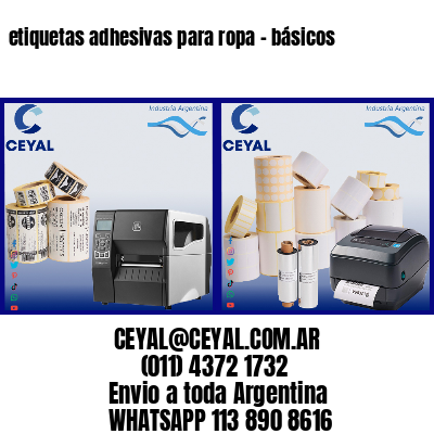 etiquetas adhesivas para ropa – básicos