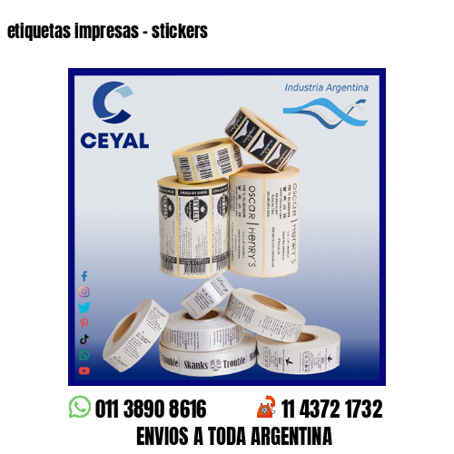 etiquetas impresas – stickers