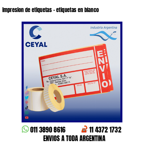 impresion de etiquetas – etiquetas en blanco