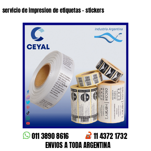 servicio de impresion de etiquetas – stickers