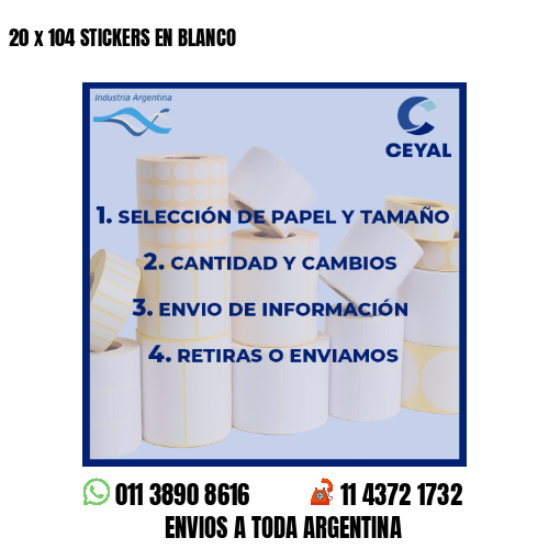100 STICKERS EN BLANCO
