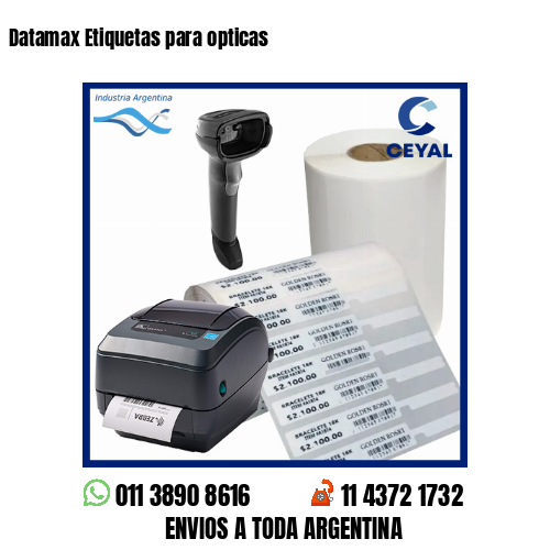 Datamax Etiquetas para opticas
