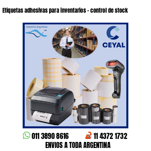 Etiquetas adhesivas para inventarios – control de stock