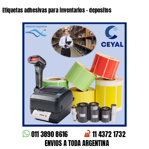 Etiquetas adhesivas para inventarios – depositos