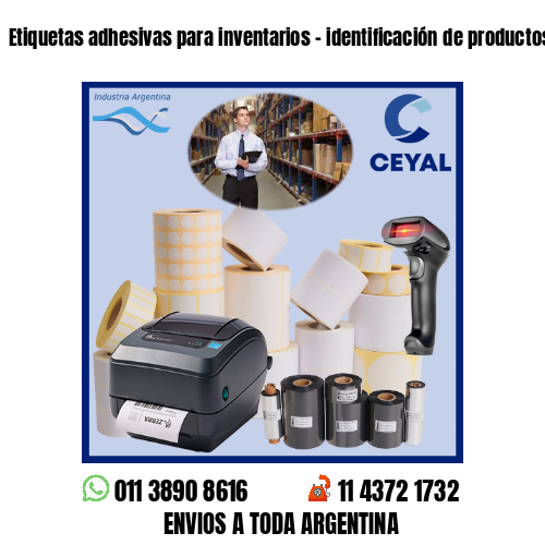 Etiquetas adhesivas para inventarios – identificación de productos