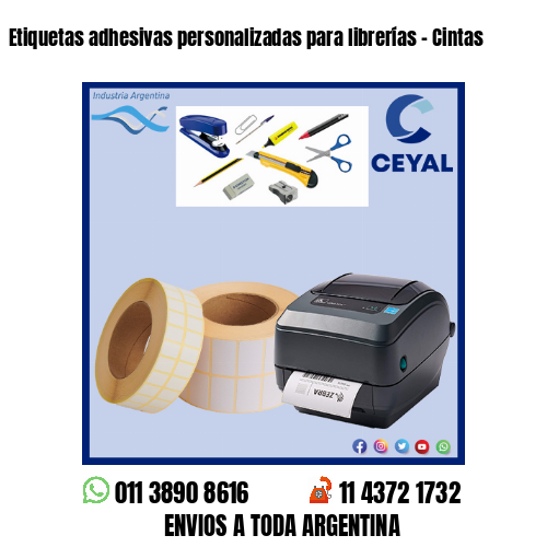 Etiquetas adhesivas personalizadas para librerías – Cintas