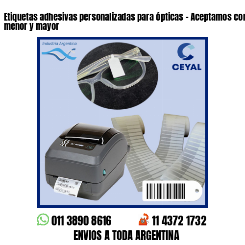 Etiquetas adhesivas personalizadas para ópticas – Aceptamos compras al por menor y mayor