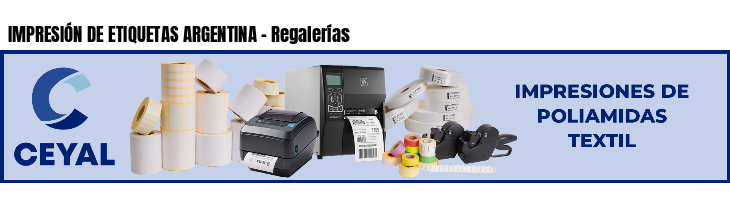IMPRESIÓN DE ETIQUETAS ARGENTINA - Regalerías