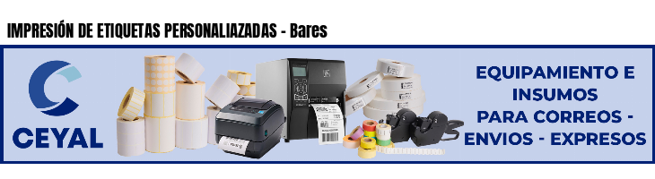 IMPRESIÓN DE ETIQUETAS PERSONALIAZADAS - Bares