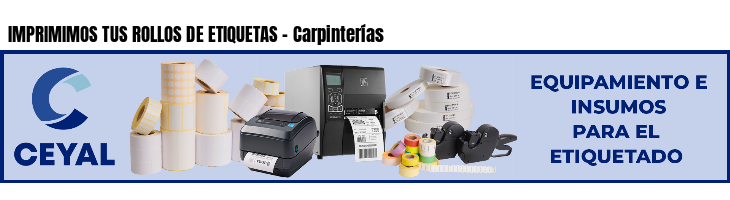 IMPRIMIMOS TUS ROLLOS DE ETIQUETAS - Carpinterías