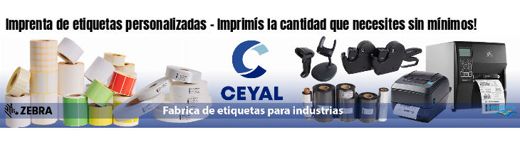 Imprenta de etiquetas personalizadas - Imprimís la cantidad que necesites sin mínimos!