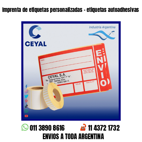 Imprenta de etiquetas personalizadas – etiquetas autoadhesivas