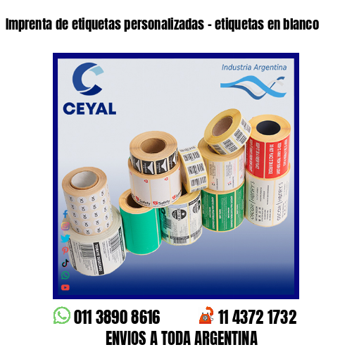 Imprenta de etiquetas personalizadas – etiquetas en blanco
