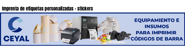 Imprenta de etiquetas personalizadas - stickers