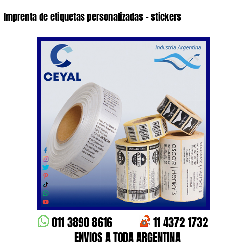 Imprenta de etiquetas personalizadas – stickers