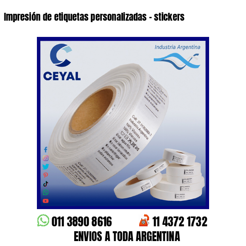 Impresión de etiquetas personalizadas – stickers
