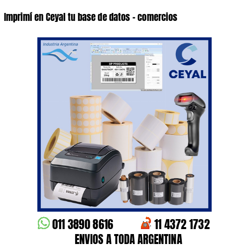 Imprimí en Ceyal tu base de datos – comercios
