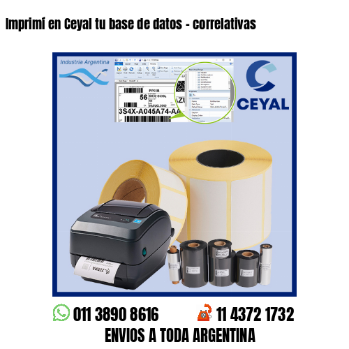 Imprimí en Ceyal tu base de datos – correlativas