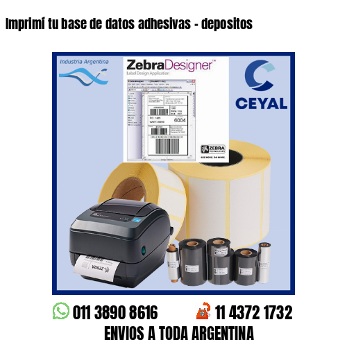 Imprimí tu base de datos adhesivas – depositos