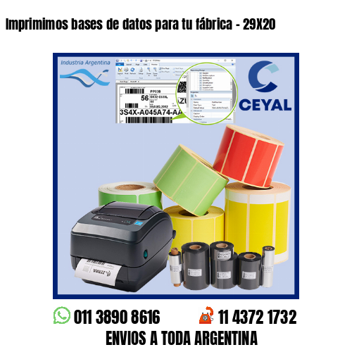 Imprimimos bases de datos para tu fábrica – 29X20