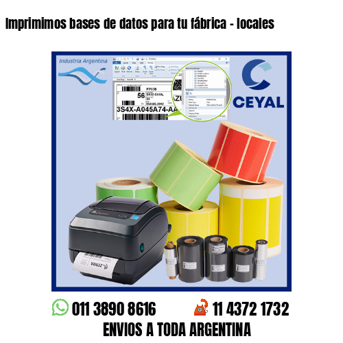 Imprimimos bases de datos para tu fábrica – locales