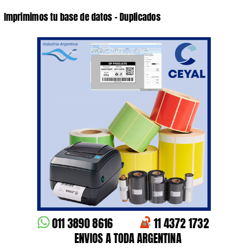 Imprimimos tu base de datos – Duplicados