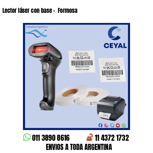 Lector láser con base –  Formosa