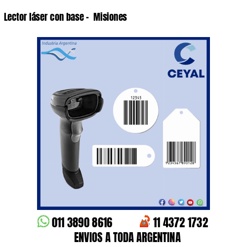 Lector láser con base –  Misiones