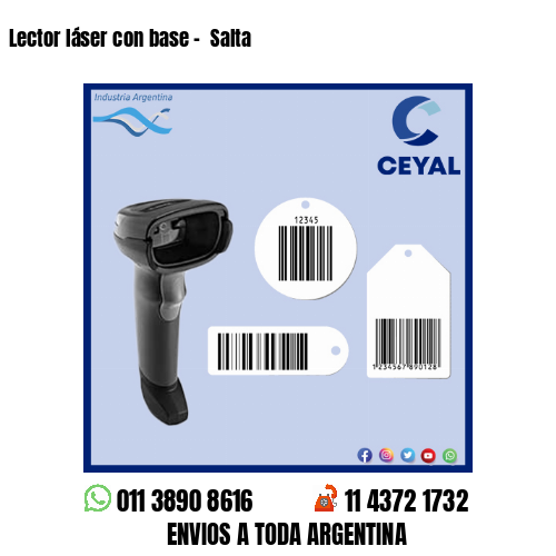 Lector láser con base –  Salta