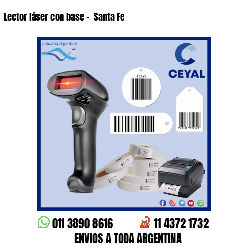 Lector láser con base –  Santa Fe