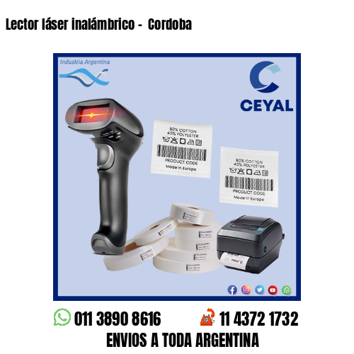 Lector láser inalámbrico –  Cordoba
