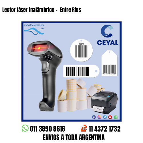 Lector láser inalámbrico –  Entre Rios