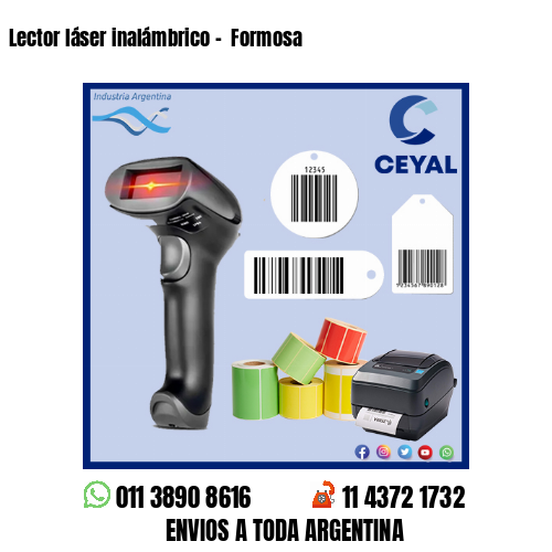 Lector láser inalámbrico –  Formosa