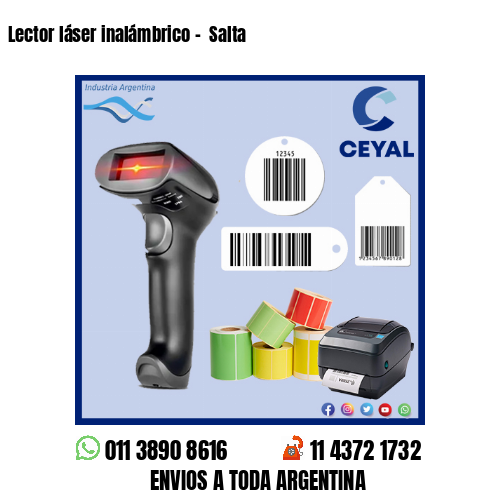 Lector láser inalámbrico –  Salta