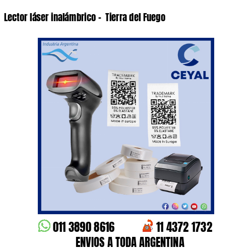 Lector láser inalámbrico –  Tierra del Fuego