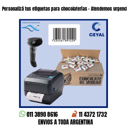Personalizá tus etiquetas para chocolaterías – Atendemos urgencias!