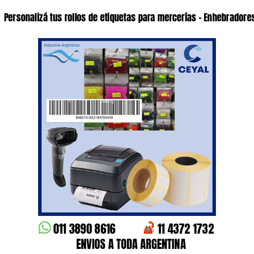 Personalizá tus rollos de etiquetas para mercerías – Enhebradores