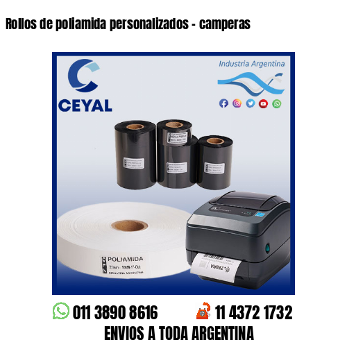 Rollos de poliamida personalizados – camperas