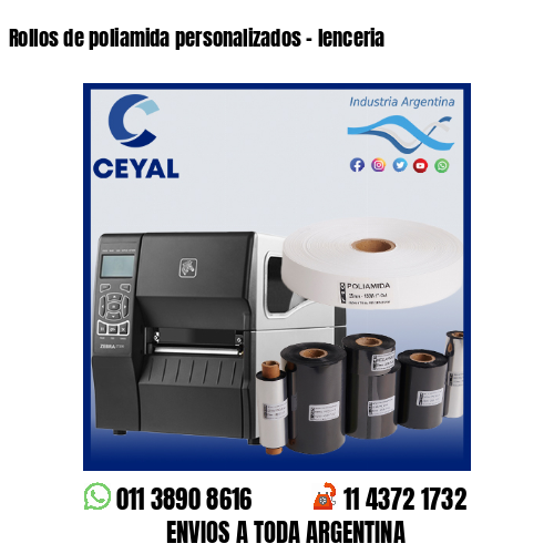 Rollos de poliamida personalizados – lenceria
