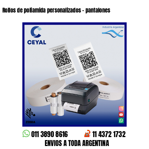 Rollos de poliamida personalizados – pantalones