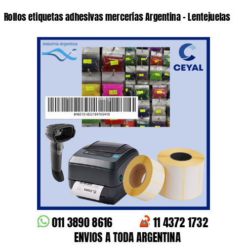 Rollos etiquetas adhesivas mercerías Argentina – Lentejuelas