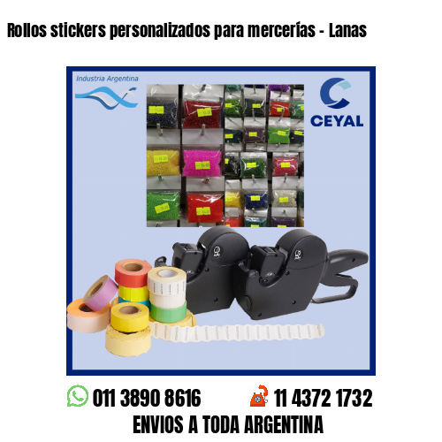 Rollos stickers personalizados para mercerías – Lanas