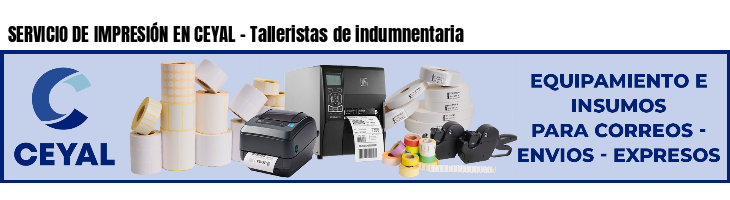 SERVICIO DE IMPRESIÓN EN CEYAL - Talleristas de indumnentaria