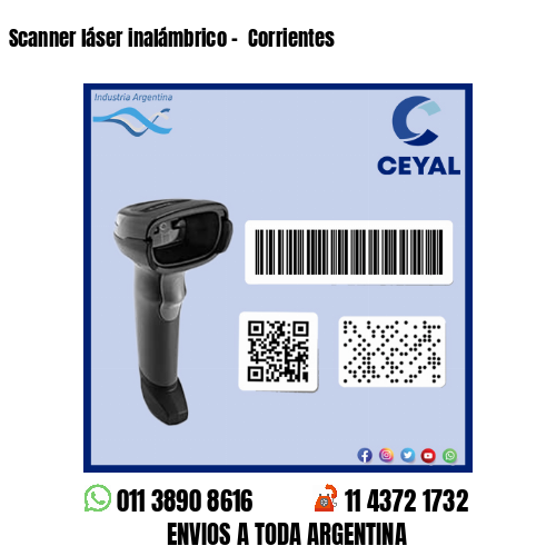 Scanner láser inalámbrico –  Corrientes