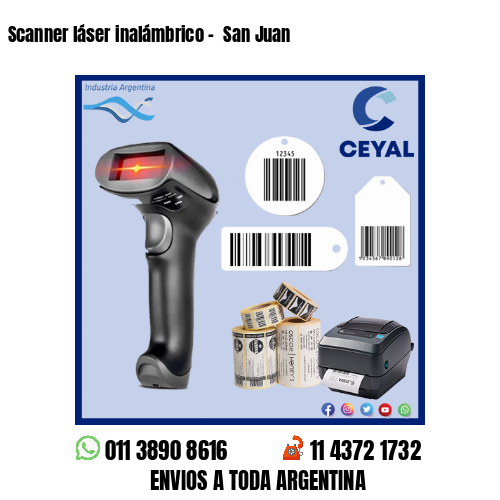 Scanner láser inalámbrico –  San Juan