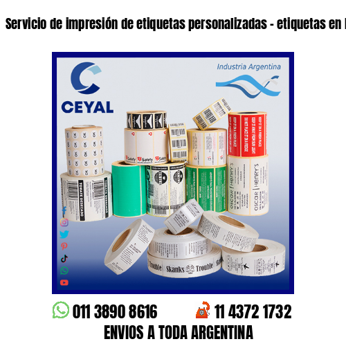 Servicio de impresión de etiquetas personalizadas – etiquetas en blanco